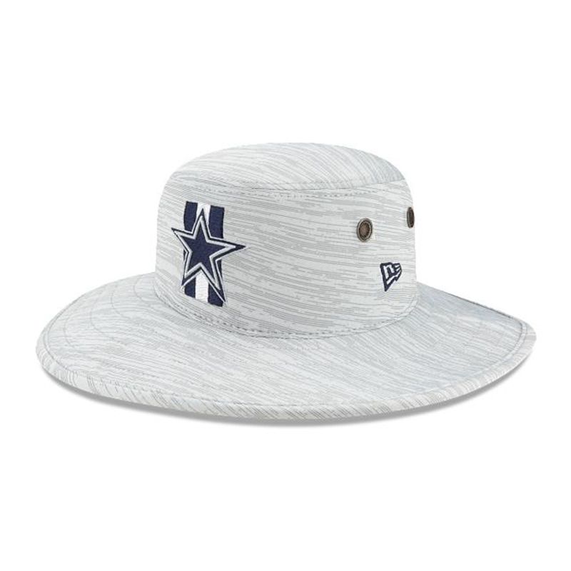 NFL Dallas Cowboys Official Training Panama (HPK8185) - Blue New Era Bucket Hats